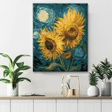 Malen nach Zahlen Kunst Malerei Sonnenblume III