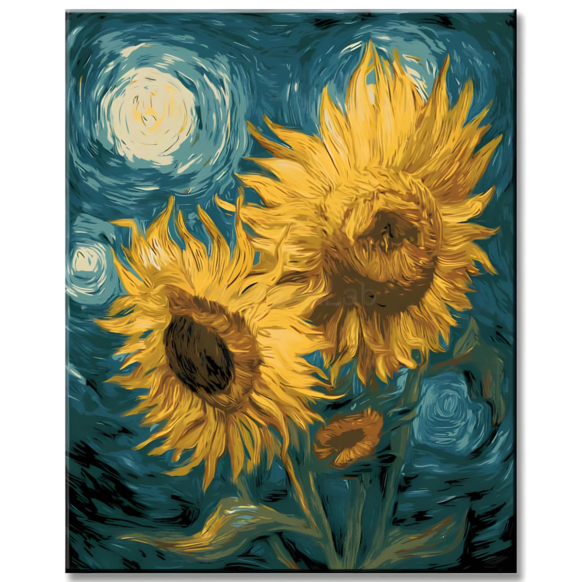 Malen nach Zahlen Kunst Malerei Sonnenblume III