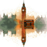Malen nach Zahlen London in Aquarell