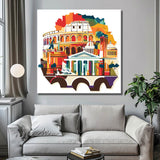 Malen nach Zahlen Weltstadt Skylines - Rom