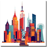 Malen nach Zahlen Weltstadt Skylines - New York City