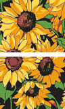 Malen nach Zahlen Sonnenblumen Kunst 2-teilig