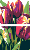 Malen nach Zahlen Lila Tulpen 2-teilig