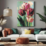 Malen nach Zahlen Lila Tulpen