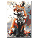 Malen nach Zahlen Fuchs im Profil
