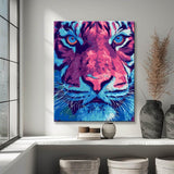 Malen nach Zahlen Kunst Tier Buntes Tigerkopf