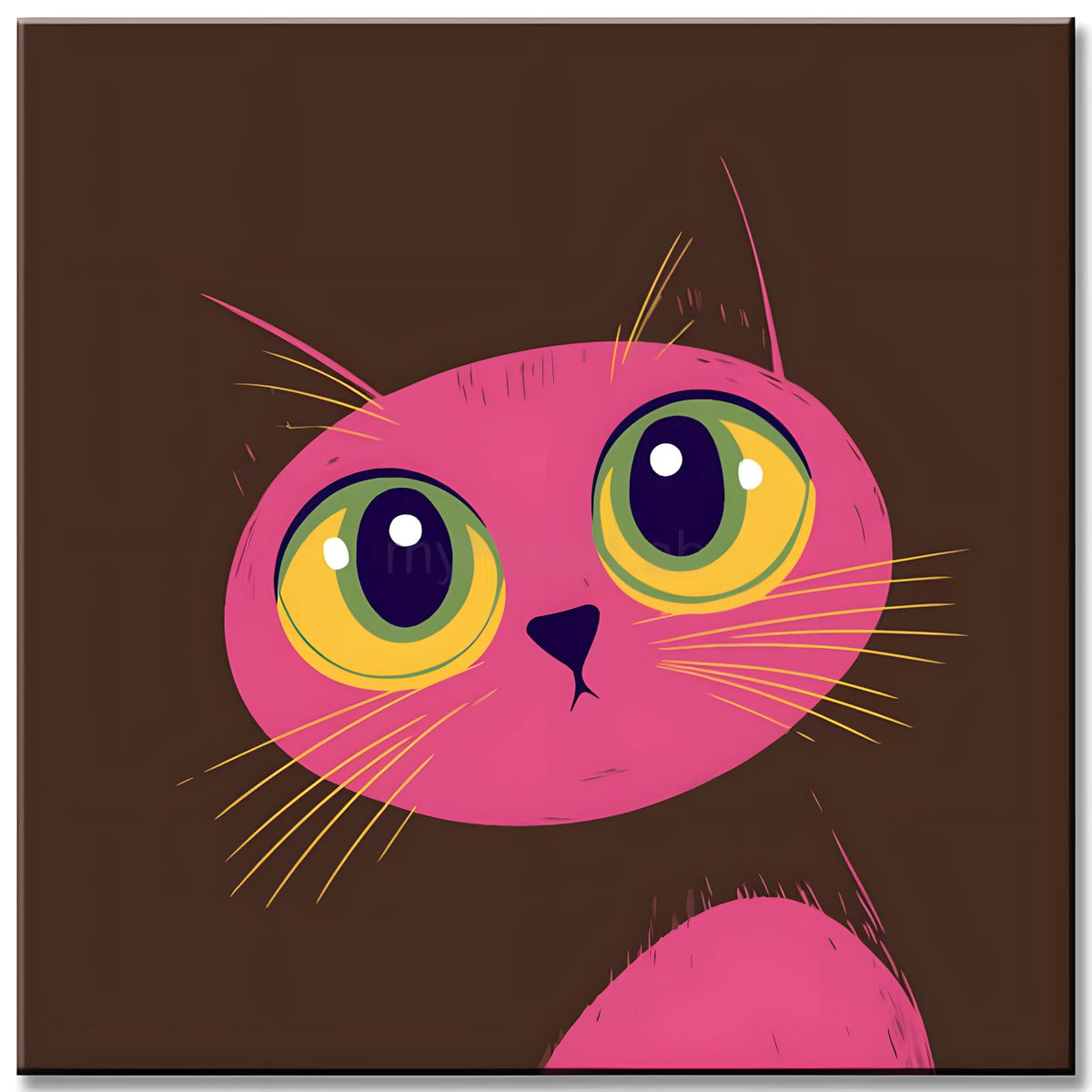 Malen nach Zahlen Kunst Pink Panther Kopf