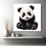 Malen nach Zahlen Baby Panda beim Spielen