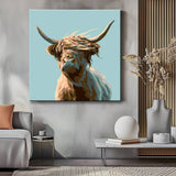 Malen nach Zahlen Highland Hochland Rind Porträt