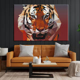 Malen nach Zahlen Polygon Art Tiger Versand aus DE
