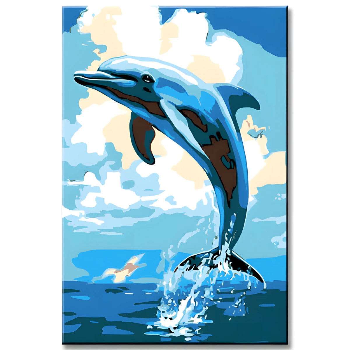 Malen nach Zahlen Springender Delphin