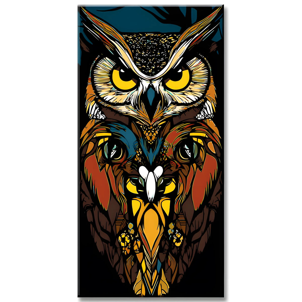 Malen nach Zahlen Eulen Totem
