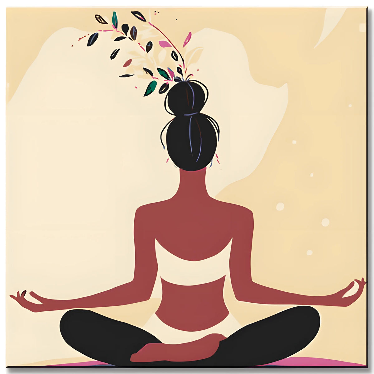Malen nach Zahlen Kunst Sitzmeditation
