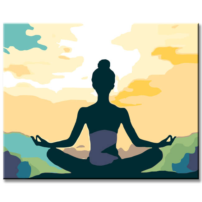 Malen nach Zahlen Yoga und Meditation
