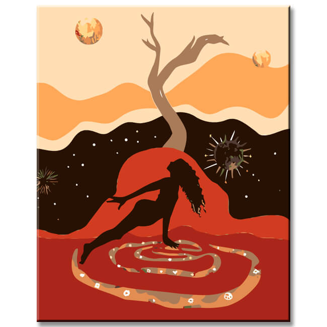 Malen nach Zahlen Kopfstand Yoga Kunst Versand aus DE