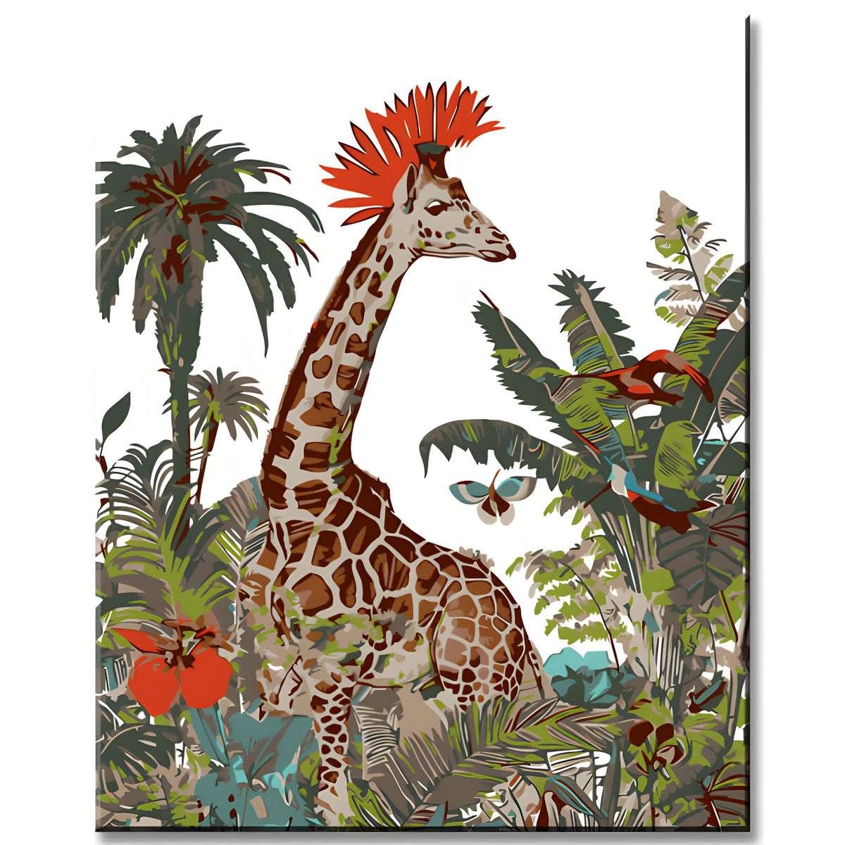 Malen nach Zahlen Tropische Giraffe