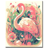 Malen nach Zahlen Flamingo Malerei