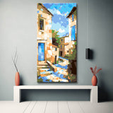 Europäische Gassen - Malen nach Zahlen