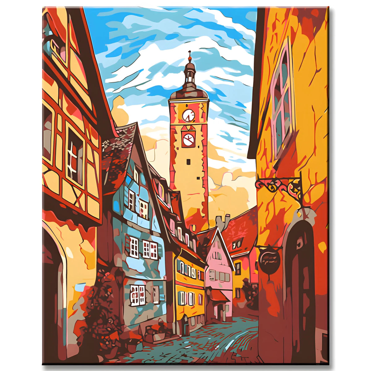 Malen nach Zahlen Deutsche Altstadt