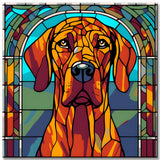 Malen nach Zahlen Hund im Tiffany Stil