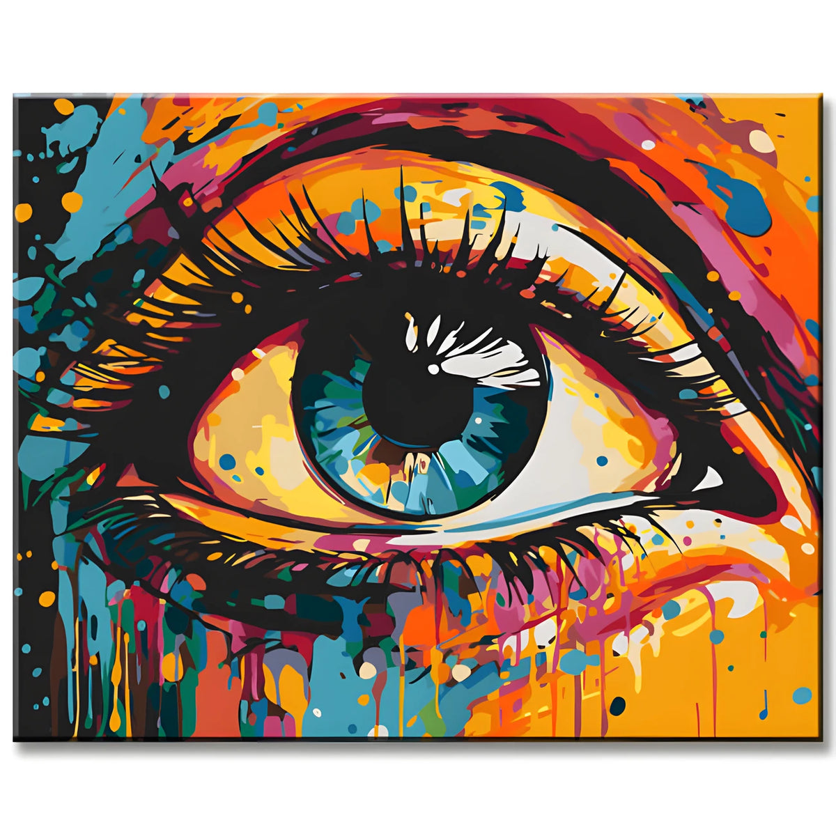 Bunte Augen Malen nach Zahlen