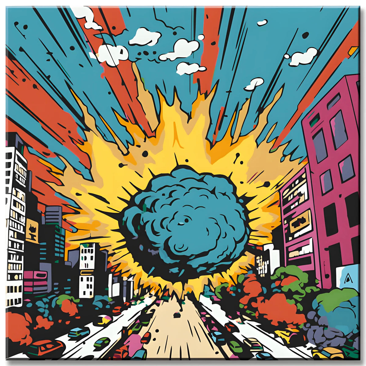 Pop-Art-Explosion - Malen nach Zahlen