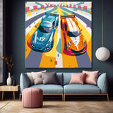 Rennwagen Nummer 7 - Malen nach Zahlen