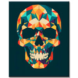 Malen nach Zahlen: Totenkopf in 3D
