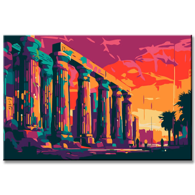 Akropolis Athen Malen nach Zahlen