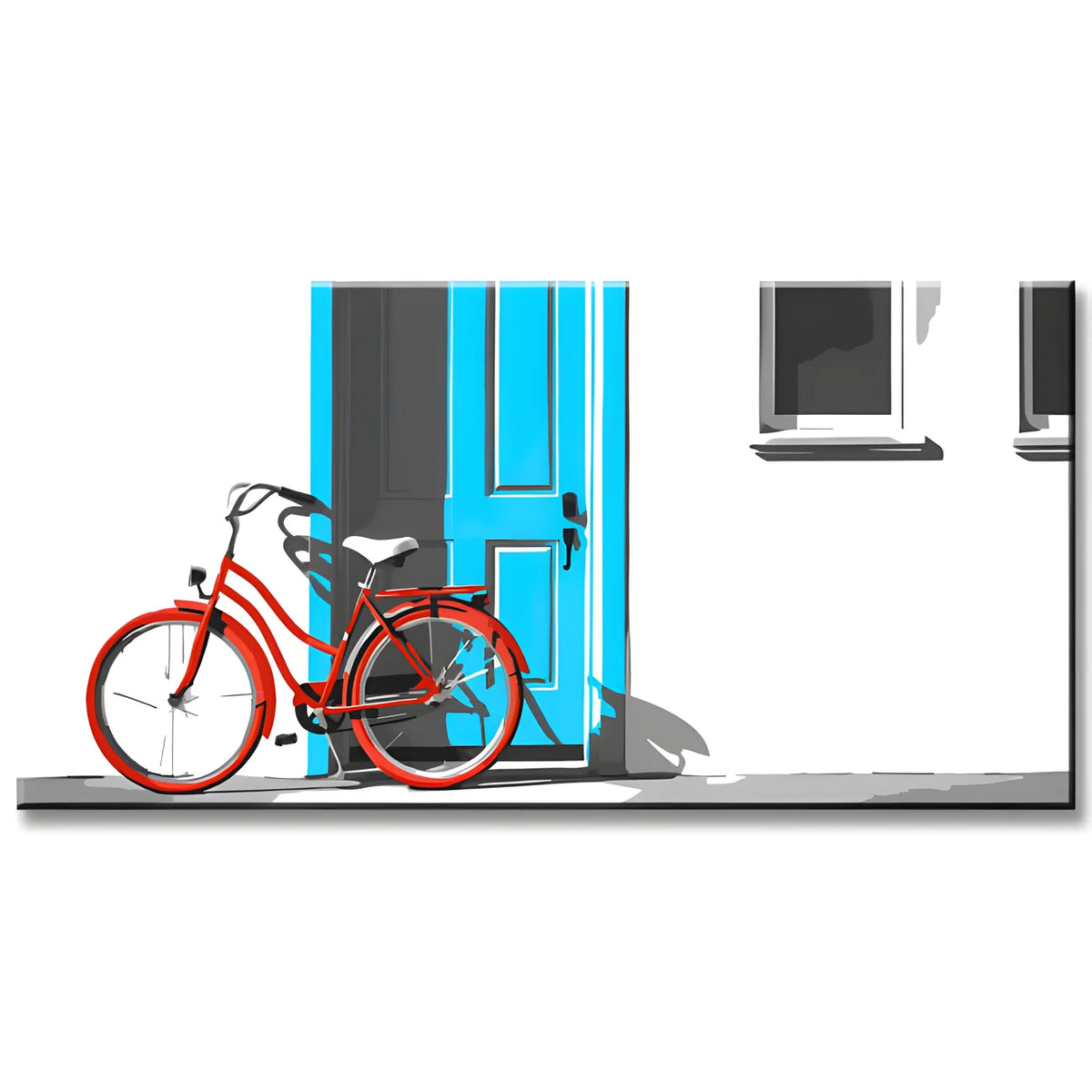 Buntes Fahrrad - Malen nach Zahlen