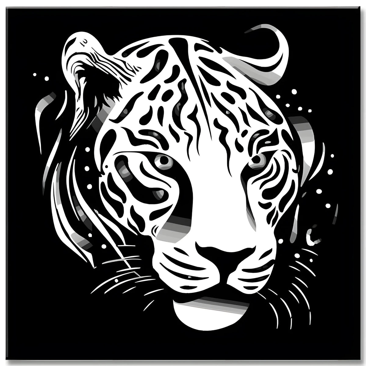 Weißer Tiger - Malen nach Zahlen Tierkunst