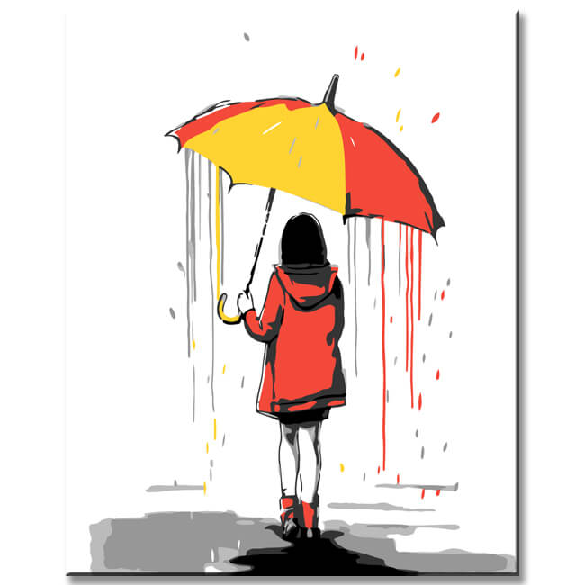 Regenbogen Malerei - Malen nach Zahlen