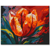 Bunter Tulpenkelch Malen nach Zahlen