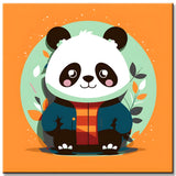 Malen nach Zahlen für Kinder Panda Bärchen