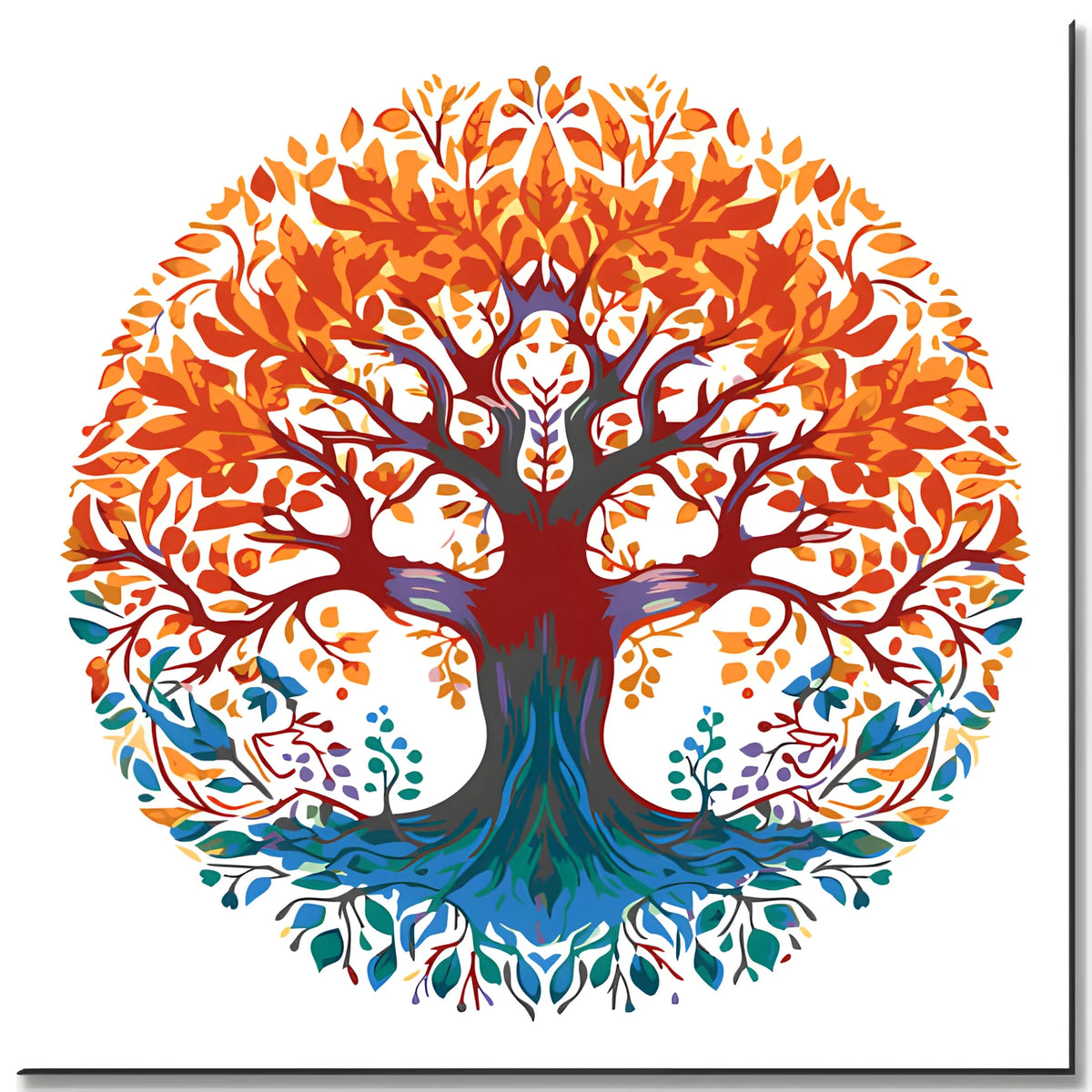 Mandala Lebensbaum - Malen nach Zahlen