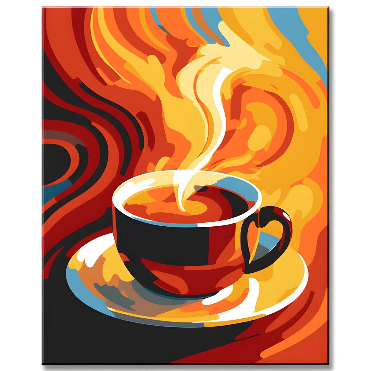 Malen nach Zahlen: Stillleben Kaffeetasse