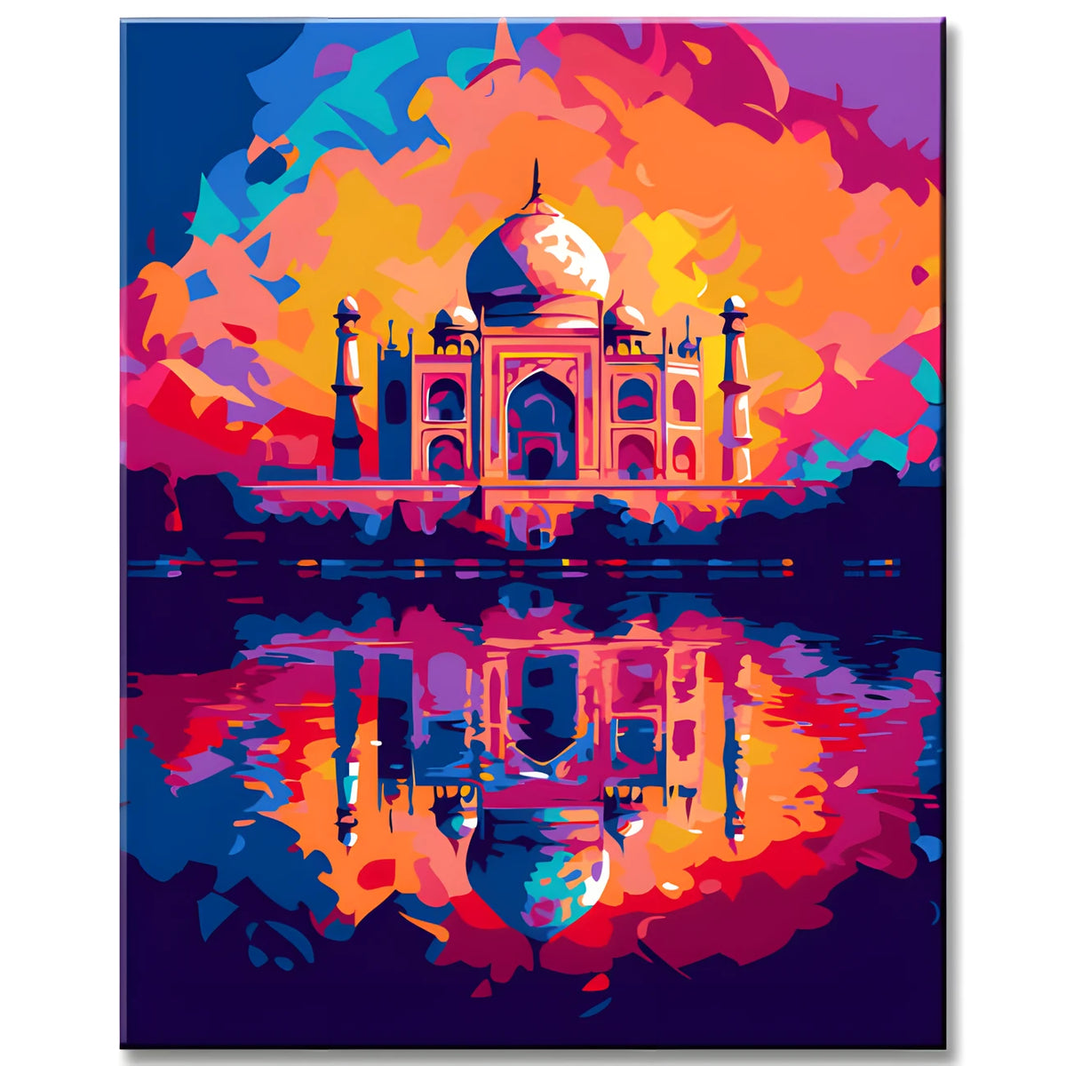 Traumhafte Taj Mahal Malen nach Zahlen