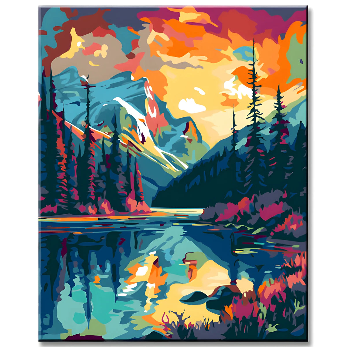 Banff Kanada Malen nach Zahlen