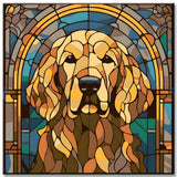 Golden Retriever im Tiffany Stil - Malen nach Zahlen