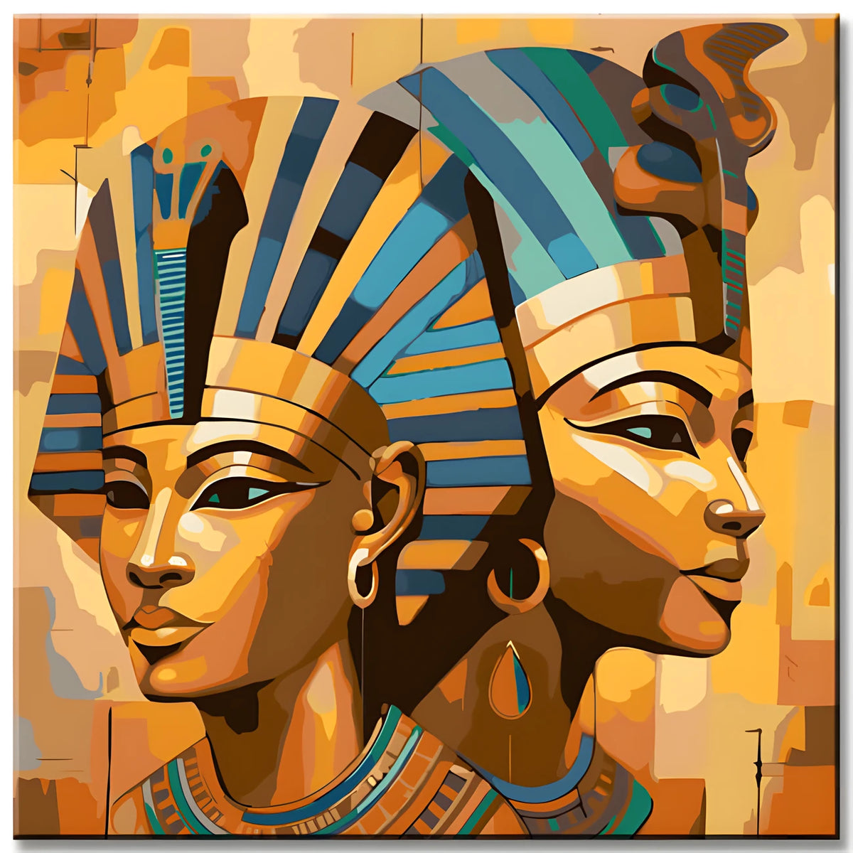 Ägypten Pharao - Malen nach Zahlen
