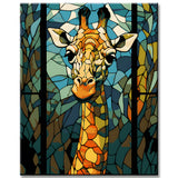 Giraffe im Tiffany Stil - Malen nach Zahlen