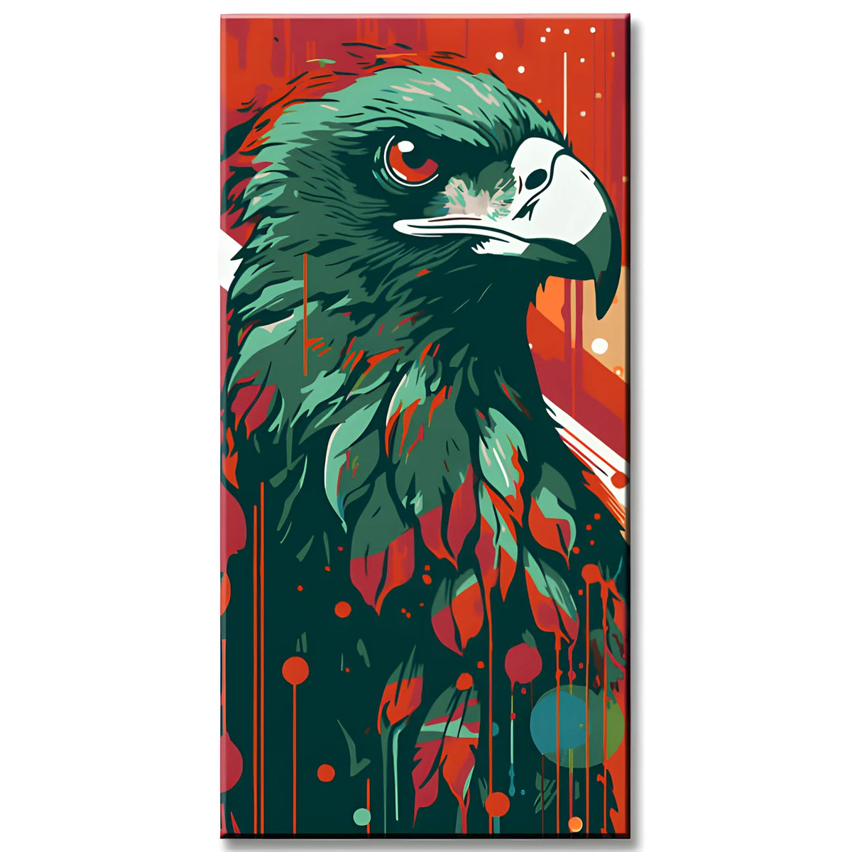 Shining Eagle Vogel Porträt - Malen nach Zahlen