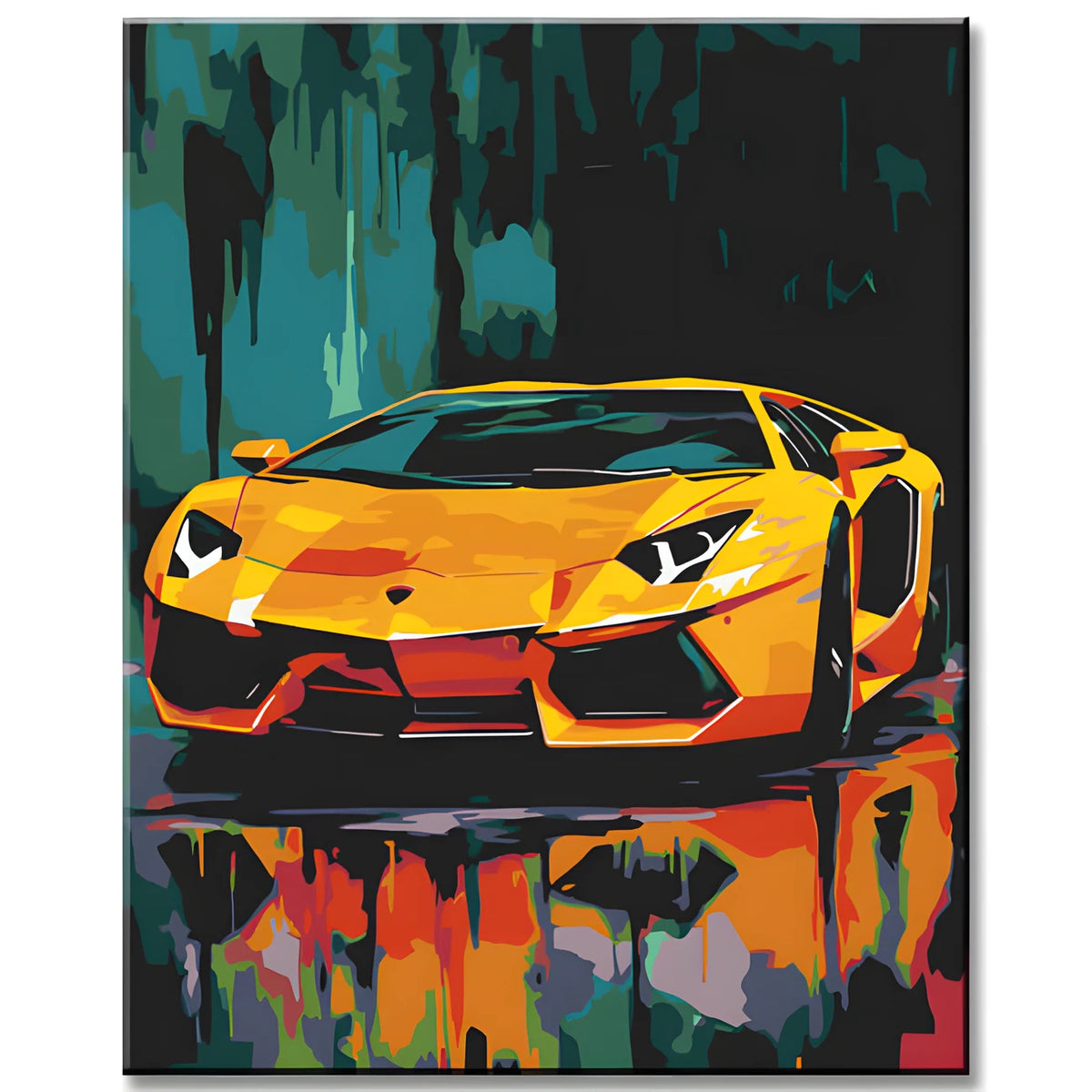 Lamborghini - Malen nach Zahlen