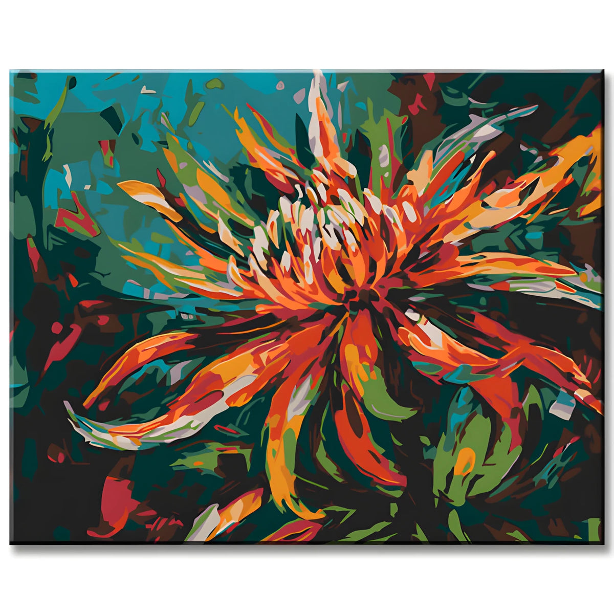 Blühende Blumen - Malen nach Zahlen