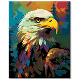 Weißkopfseeadler im Stil von Matisse - Malen nach Zahlen