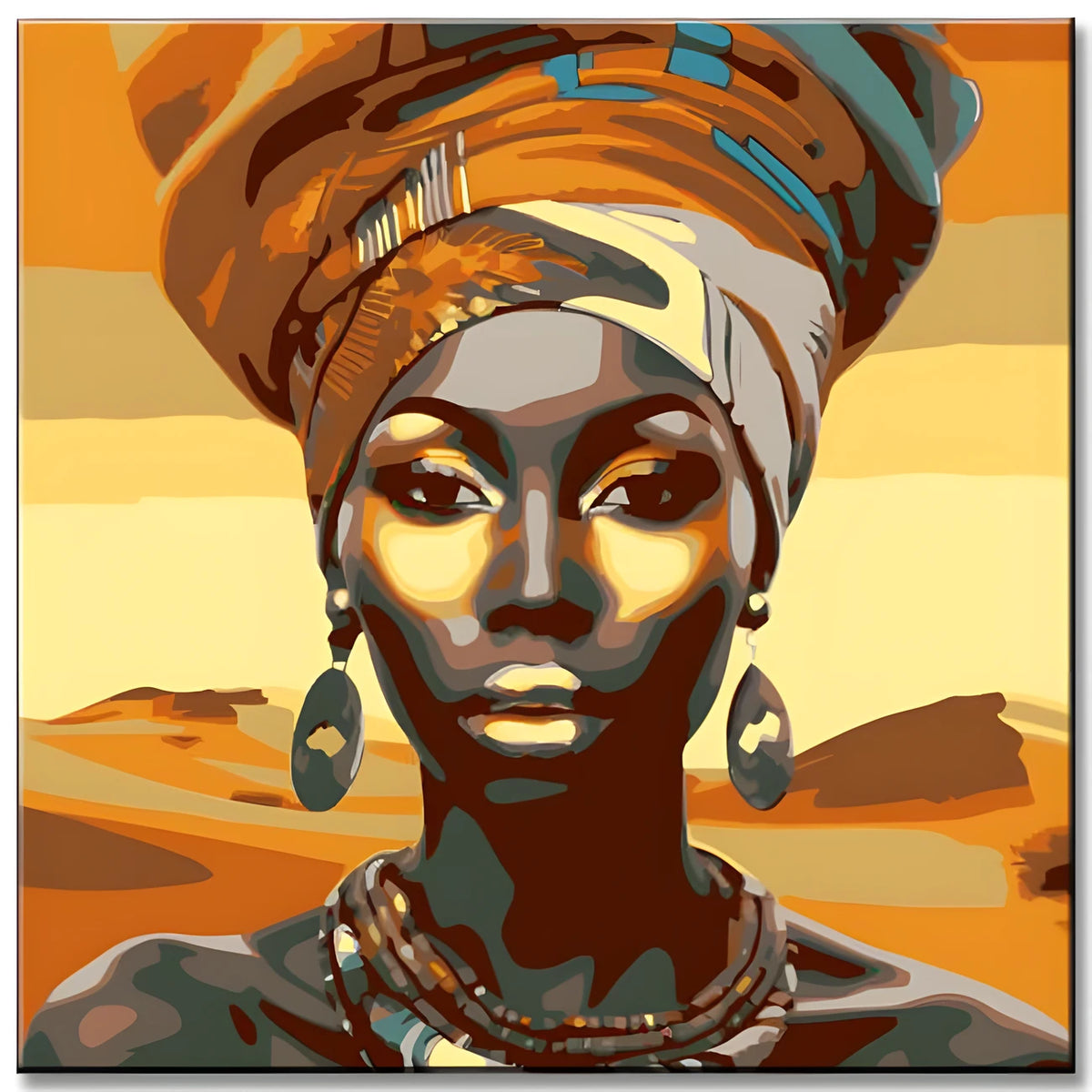 Afrikanische Modeporträts II - Malen nach Zahlen