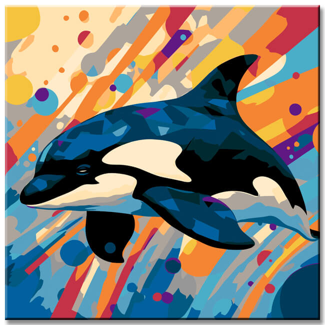 Orca Kubismus - Malen nach Zahlen