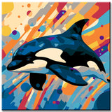 Orca Kubismus - Malen nach Zahlen