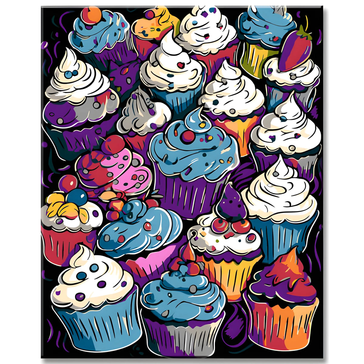 Cupcakes - Malen nach Zahlen