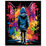 Graffiti Künstler Malen nach Zahlen